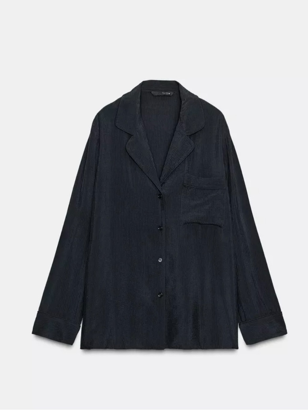 FLUID SHIRT WITH POCKET ZW COLLECTION - Navy blue